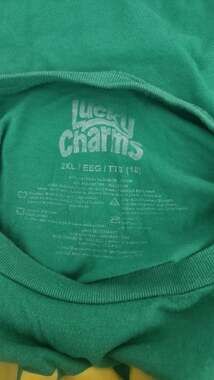 Lucky Charms Green Short Sleeve‎ Youth 2XL Graphic T-Shirt